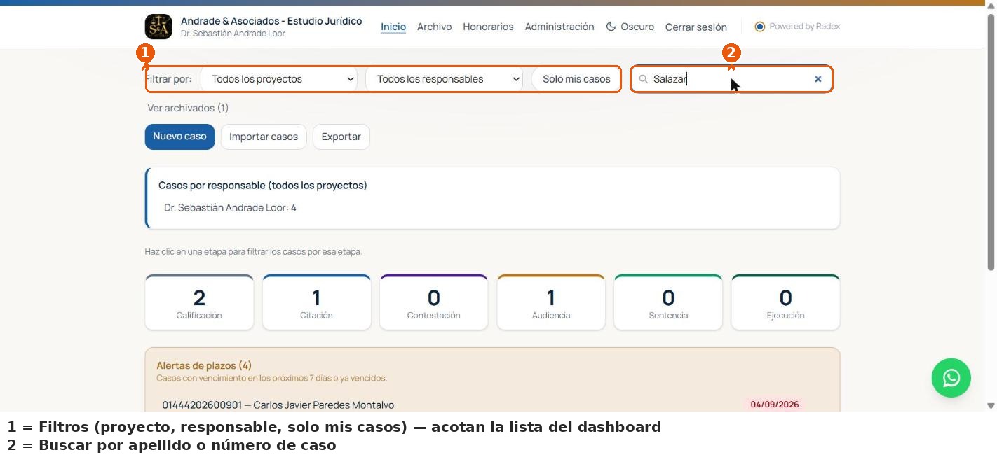 Buscar y filtrar