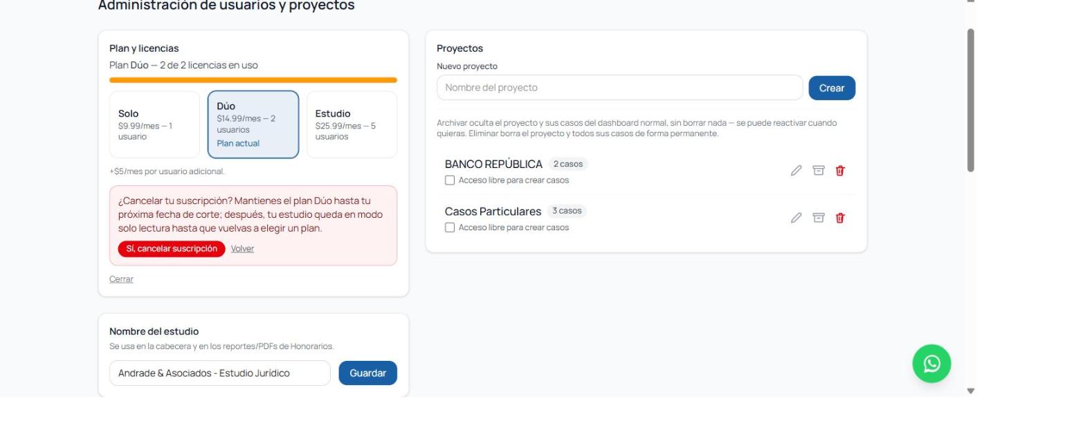 Cancelar suscripción